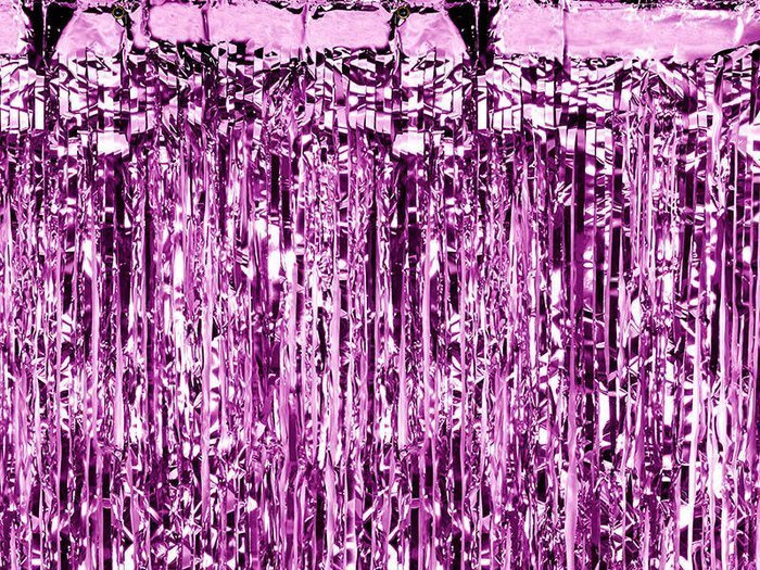 Kurtyna Party wisząca 90 x 250 cm różowa