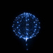Balon świecący LED NIEBIESKI zestaw (balon + lampki)
