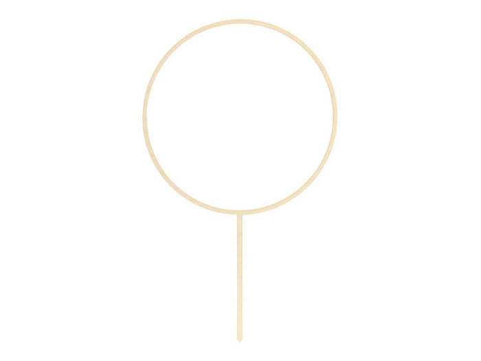 Topper dekoracyjny na tort drewniany OBRĘCZ koło 24,5 cm