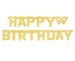 Baner "Happy Birthday" brokatowy
