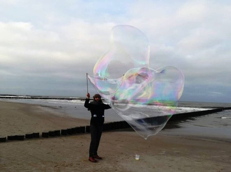 Kijki Sznurek do dużych baniek mydlanych ,,Pętelka’’ Słupskie Bańki Mydlane