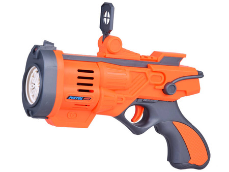 Pistolet do puszczania baniek mydlanych na baterie z pojemnikiem