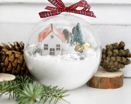 Kula plastikowa akrylowa bombka 6cm