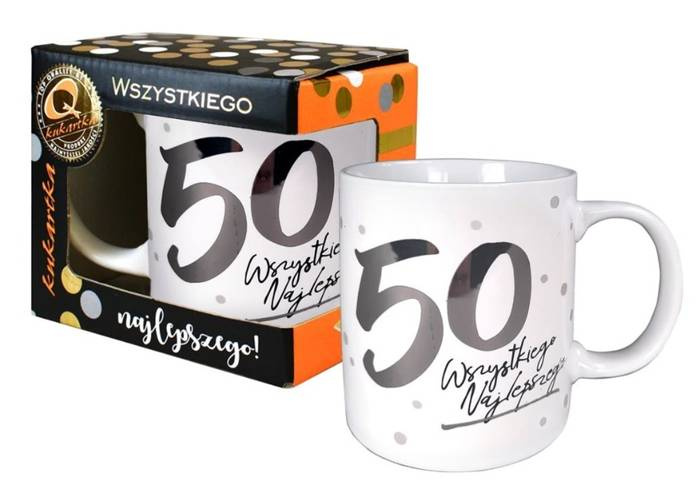 Kubek z nadrukiem 50 Urodziny 300 ml