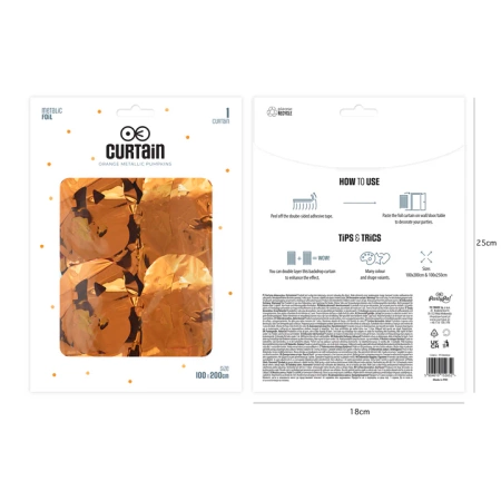 Kurtyna Party Dynie wisząca 100x200 cm Halloween