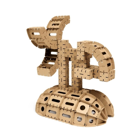 Klocki konstrukcyjne tekturowe do samodzielnego złożenia KOPUŁA Cardblocks