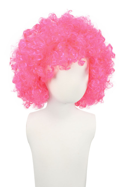 Peruka Mega Afro Różowa
