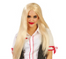 Peruka długa włosy blond bez grzywki