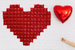 Ściana balonowa serce czerwone 57 cali