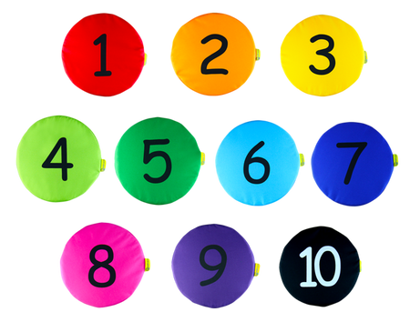 Poduszki KODURA zestaw Liczby 1-10 AKSON