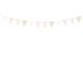 Girlanda papierowa flagi złoto różowe 210 cm