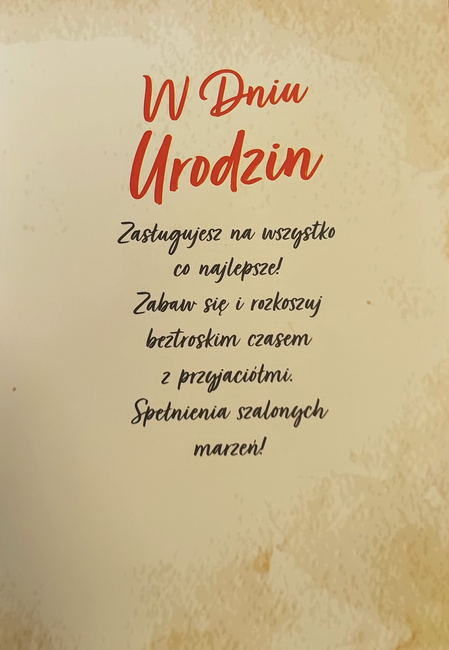 Kartka urodzinowa Twoje Urodziny PRL z personalizacją