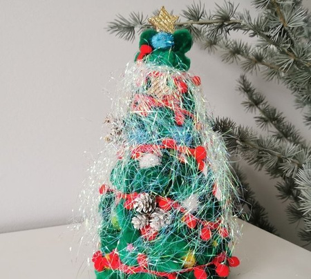 Włosy anielskie białe opalizujące 20 g