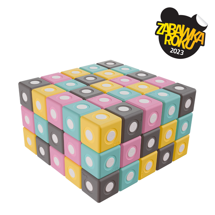 Duże klocki piankowe magnetyczne TUKI zestaw SMART 75 elementów