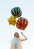 Balon foliowy Piłka w gwiazdki czerwona Cyrk 75 cm