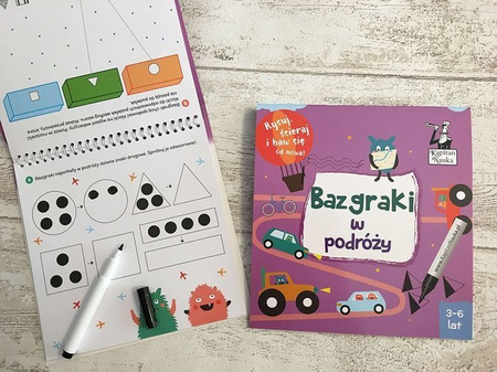 BAZGRAKI W PODRÓŻY (3-6 LAT) KSIĄŻKA + MAZAK KAPITAN NAUKA
