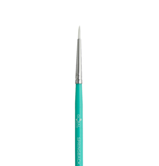Pędzel do malowania twarzy i ciała Global - Detail Liner Small