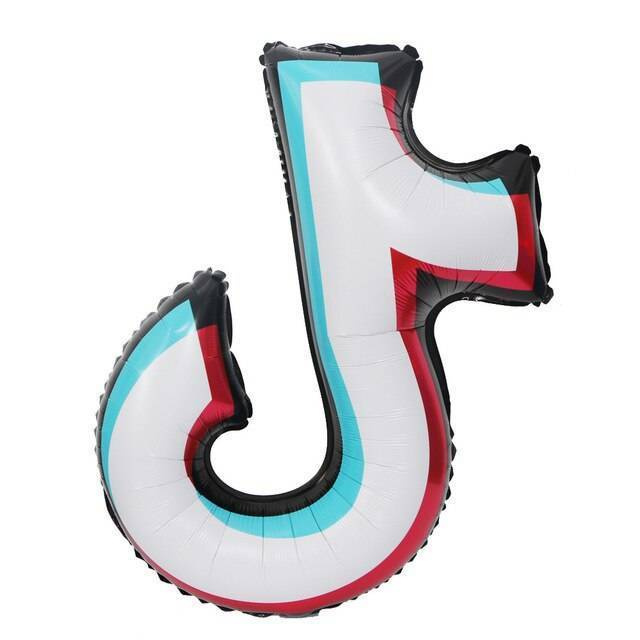 TIKTOK logo media społecznościowe Balon foliowy 70 cm
