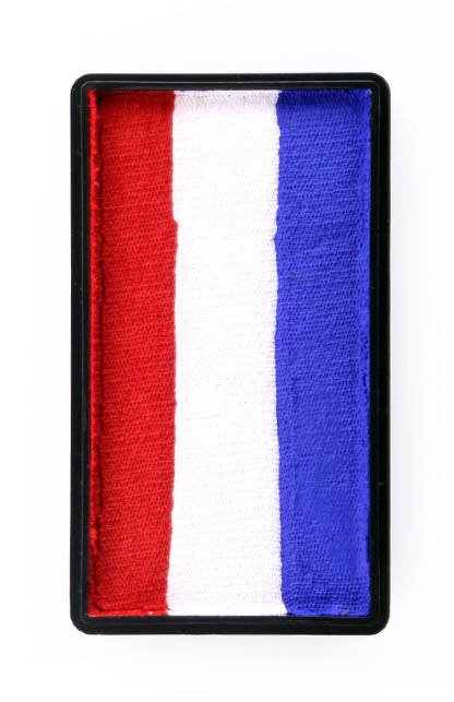 Farba do twarzy Split Cake 28g RED/ WHITE/ BLUE PartyXplosion