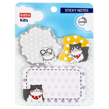 Karteczki kartki samoprzylepne okrągłe mix wzorów