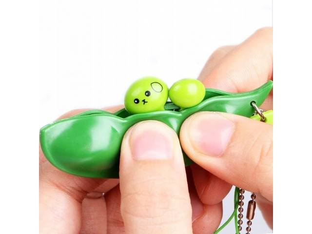 Brelok antystresowy dla dzieci groszek fasolka zabawka
