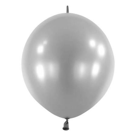 Balony do girland Everts Decor Line E-LINK Metallic Silver 12 cali 50 szt.