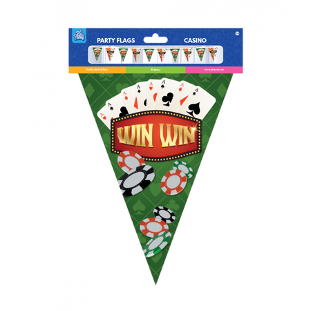 Baner dekoracyjny, girlanda Casino, 10 metrów