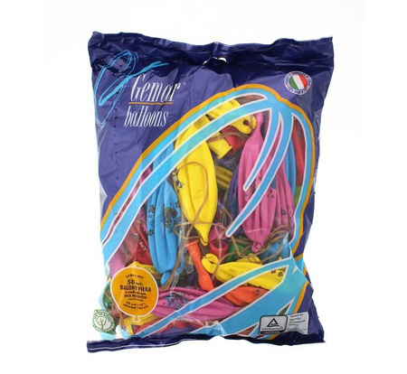 PIŁKA z nadrukiem MIX 50szt Gemar balony
