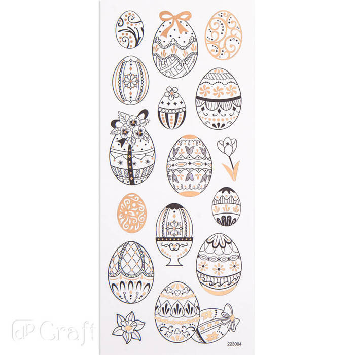 Naklejki do kolorowania PISANKI 16 szt