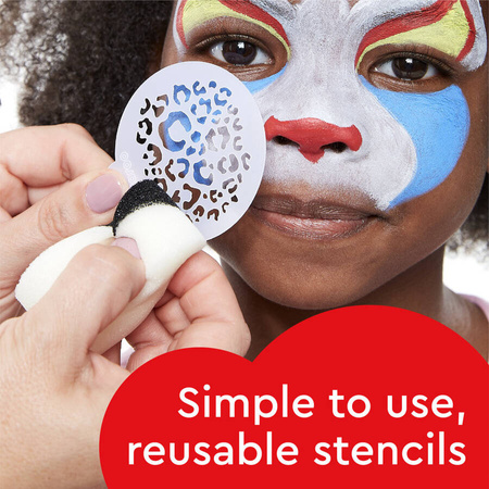 Zestaw Paleta PRO z szablonami Farby do twarzy i ciała Snazaroo