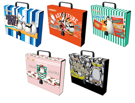 Teczka z rączką Pingwiny Movie