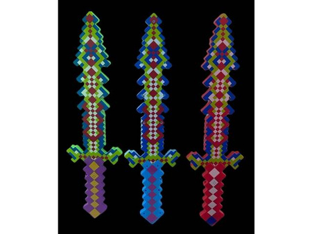 Miecz MINECRAFT Efekty świetlne i dźwiękowe 62 cm MIX