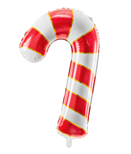 Cukrowa laska balon foliowy świąteczny 50x82 cm