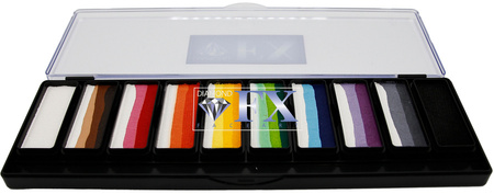 Paletka farb do twarzy Splitcake FLORA&FAUNA Diamond FX 10x10g + pędzel