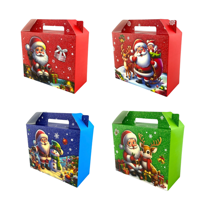 Pudełko prezentowe świąteczne 26 x 28 cm MIX wzorów