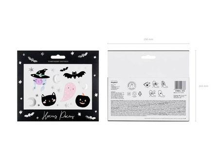Tatuaże zmywalne wodne na halloween dla dzieci mix róż