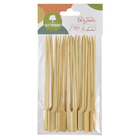 Pikery szpilki do burgerów drewniane 18 sztuk