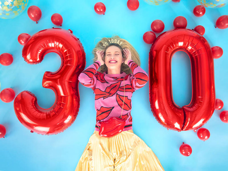 Opaska złota 30 TODAY Urodziny