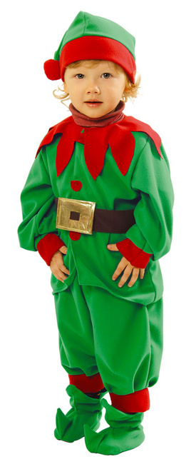 Strój dziecięcy ELF ZIELONY pomocnik Mikołaja