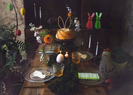 Topper drewniany dekoracyjny Uszy Królika 20 cm