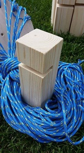 Gra integracyjna Wieża DŻWIG Wieża współpracy podwójna czerwono niebieska