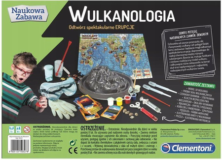 Wulkany Zestaw Zabawka naukowa Clementoni + puzzle