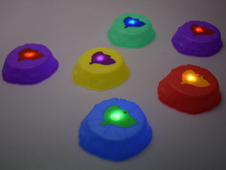 Ścieżka Sensoryczna świecąca - kamienie do treningu równowagi 6 szt.