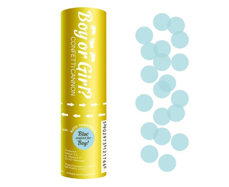 Konfetti pneumatyczne Boy or Girl papierowe 15 cm