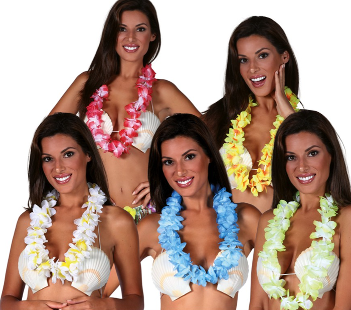 Naszyjnik Hawajski Kwiaty - różne kolory