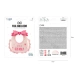 Balon foliowy Śliniak It's a girl Babyshowerb różowy 53x62cm
