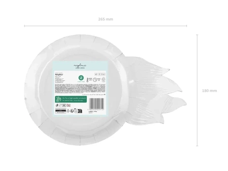 Talerzyki papierowe Koło Auto 18 cm 6 szt.