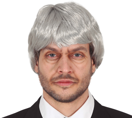 Peruka dziadka męska Siwa