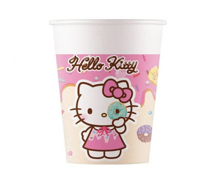 Kubeczki papierowe Hello Kitty Kuromi 250 ml 6 szt.