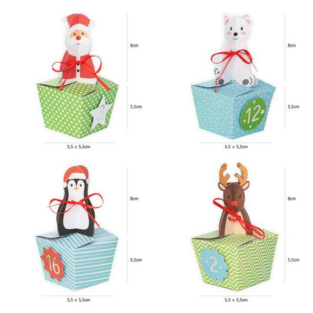 Kalendarz Adwentowy Figurki 24 szt. DIY